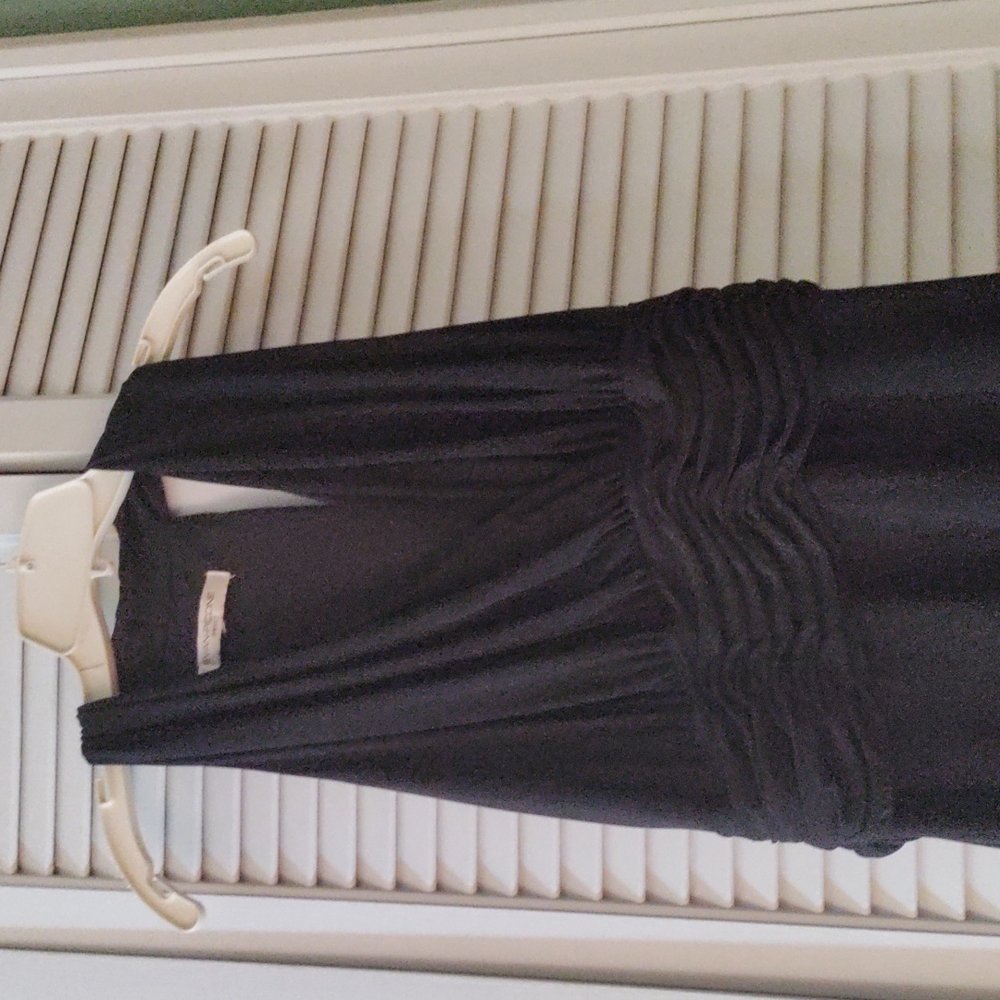 Evan Picone Dress, black knit large